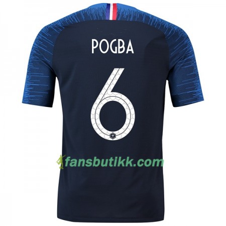 Fotball-VM 2018 Frankrike drakt Pogba 6 Hjemmetrøye